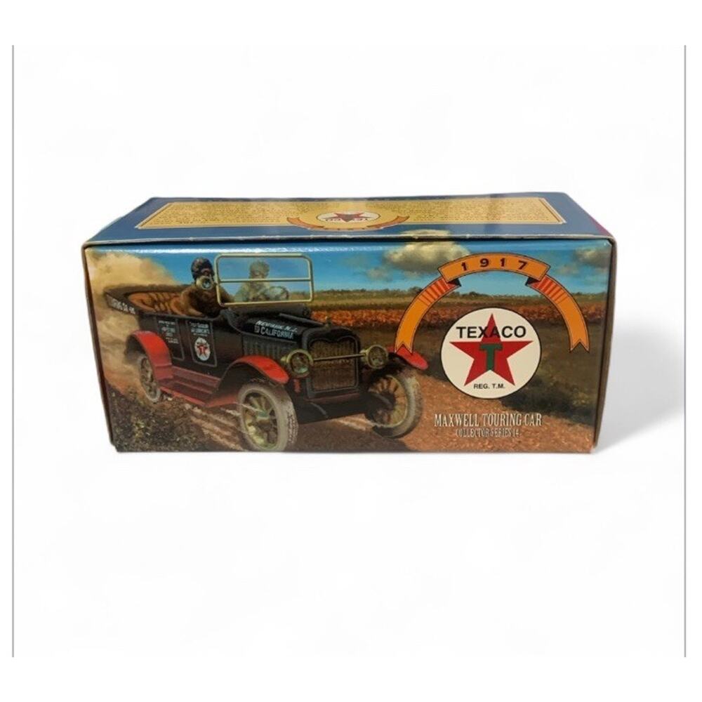 Ertl Texaco 1917 Maxwell Touring Car #14 in Series Locking Bank 1997 in box COA